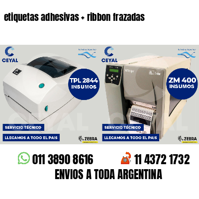 etiquetas adhesivas   ribbon frazadas