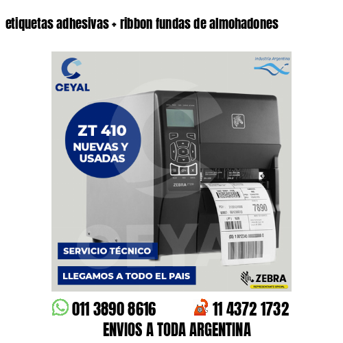 etiquetas adhesivas   ribbon fundas de almohadones