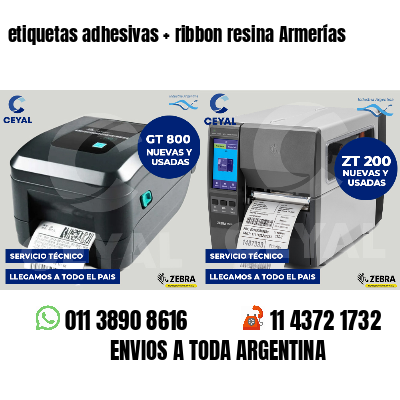 etiquetas adhesivas   ribbon resina Armerías
