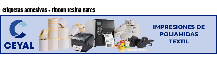 etiquetas adhesivas   ribbon resina Bares