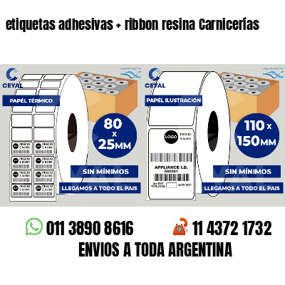 etiquetas adhesivas   ribbon resina Carnicerías