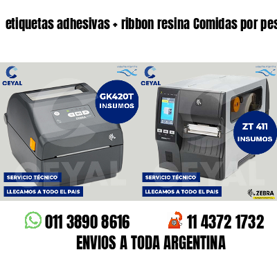 etiquetas adhesivas ribbon resina Comidas por peso