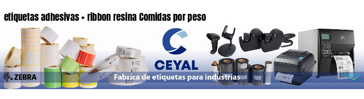 etiquetas adhesivas   ribbon resina Comidas por peso