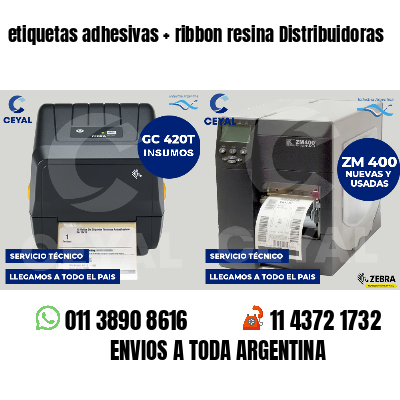etiquetas adhesivas   ribbon resina Distribuidoras