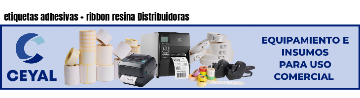 etiquetas adhesivas   ribbon resina Distribuidoras