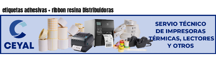 etiquetas adhesivas ribbon resina Distribuidoras
