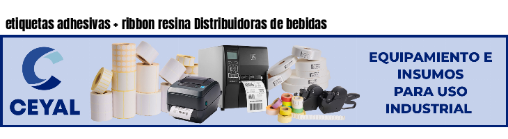 etiquetas adhesivas   ribbon resina Distribuidoras de bebidas