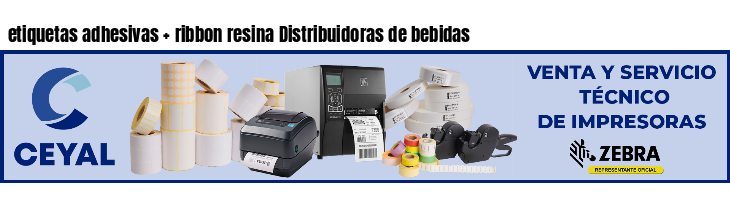 etiquetas adhesivas   ribbon resina Distribuidoras de bebidas