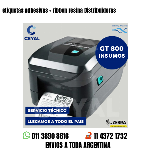 etiquetas adhesivas   ribbon resina Distribuidoras