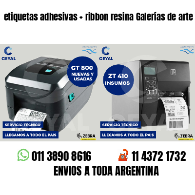 etiquetas adhesivas   ribbon resina Galerías de arte