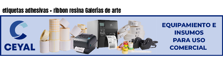 etiquetas adhesivas   ribbon resina Galerías de arte