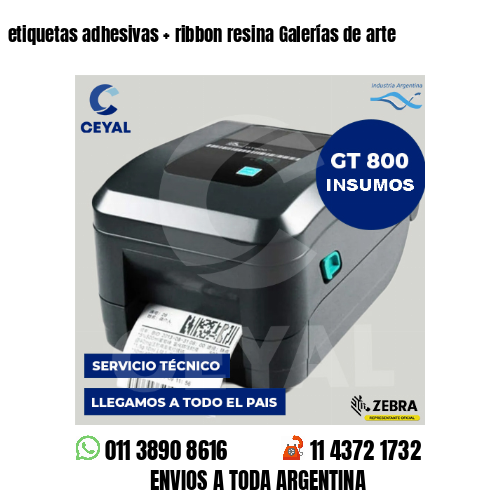 etiquetas adhesivas   ribbon resina Galerías de arte