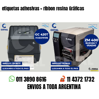 etiquetas adhesivas ribbon resina Gráficas