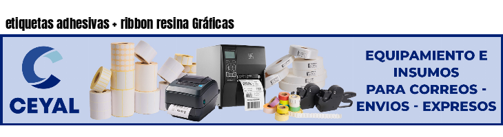 etiquetas adhesivas ribbon resina Gráficas