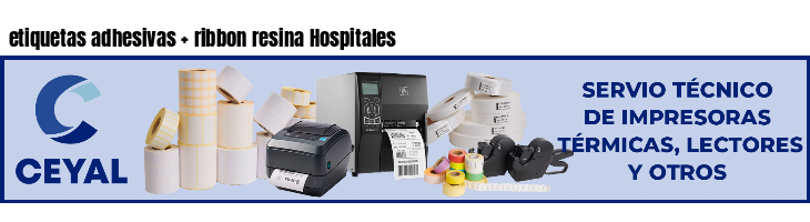 etiquetas adhesivas   ribbon resina Hospitales