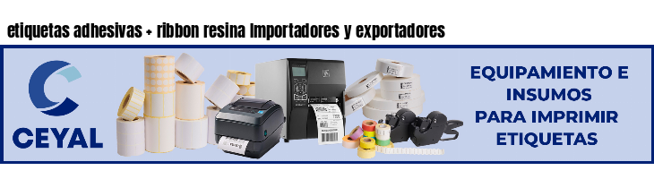 etiquetas adhesivas   ribbon resina Importadores y exportadores