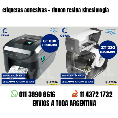 etiquetas adhesivas   ribbon resina Kinesiología
