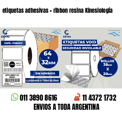 etiquetas adhesivas   ribbon resina Kinesiología