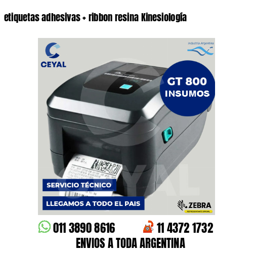 etiquetas adhesivas   ribbon resina Kinesiología