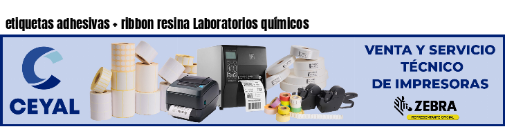 etiquetas adhesivas   ribbon resina Laboratorios químicos