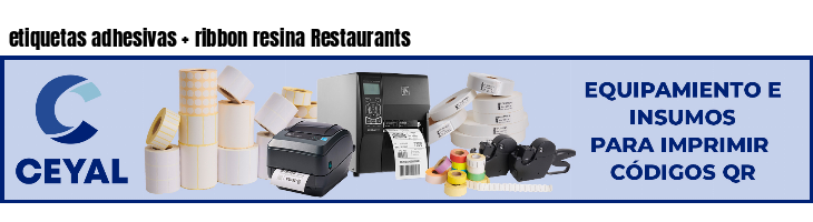 etiquetas adhesivas   ribbon resina Restaurants
