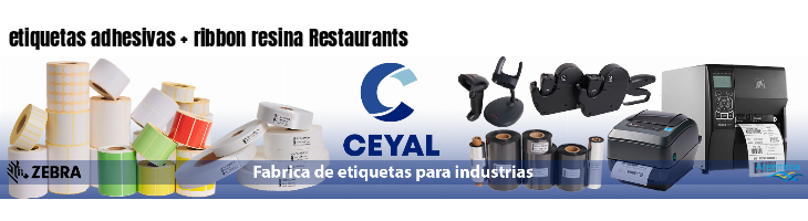 etiquetas adhesivas   ribbon resina Restaurants