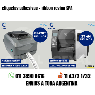 etiquetas adhesivas   ribbon resina SPA
