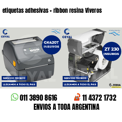 etiquetas adhesivas   ribbon resina Viveros