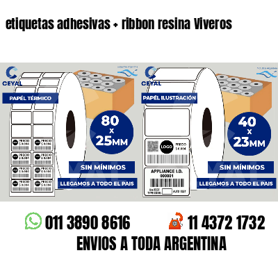 etiquetas adhesivas   ribbon resina Viveros