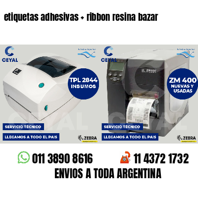 etiquetas adhesivas   ribbon resina bazar