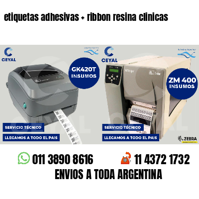 etiquetas adhesivas   ribbon resina clinicas