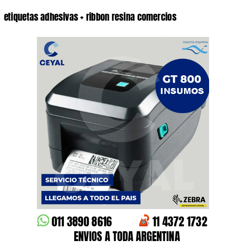 etiquetas adhesivas   ribbon resina comercios