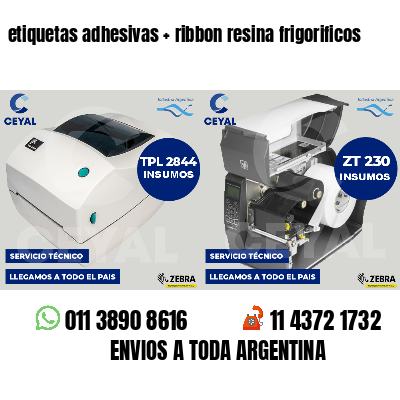 etiquetas adhesivas   ribbon resina frigorificos