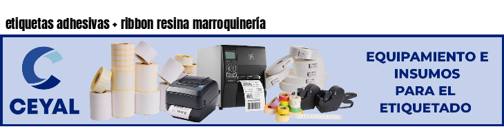 etiquetas adhesivas   ribbon resina marroquinería