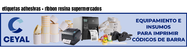 etiquetas adhesivas ribbon resina supermercados