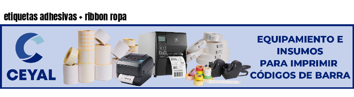 etiquetas adhesivas   ribbon ropa