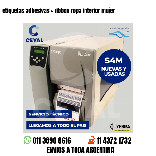 etiquetas adhesivas   ribbon ropa interior mujer