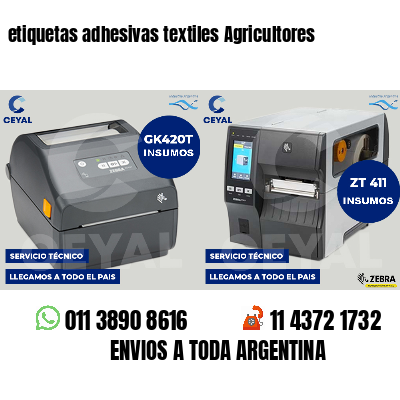 etiquetas adhesivas textiles Agricultores