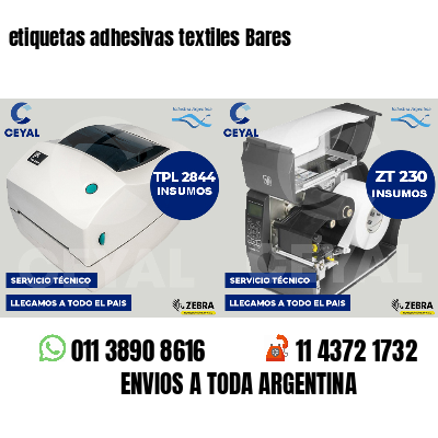 etiquetas adhesivas textiles Bares