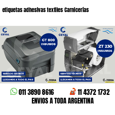 etiquetas adhesivas textiles Carnicerías