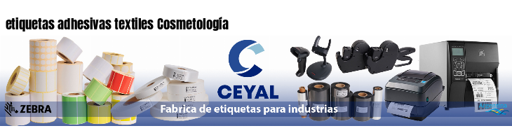 etiquetas adhesivas textiles Cosmetología