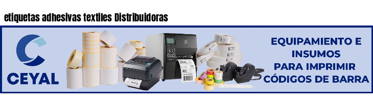 etiquetas adhesivas textiles Distribuidoras