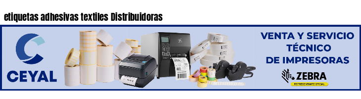 etiquetas adhesivas textiles Distribuidoras