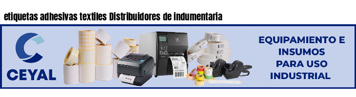etiquetas adhesivas textiles Distribuidores de indumentaria