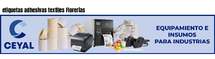 etiquetas adhesivas textiles Florerías