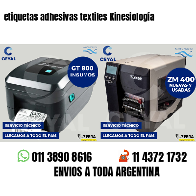 etiquetas adhesivas textiles Kinesiología