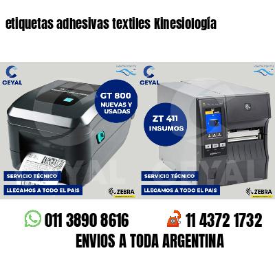 etiquetas adhesivas textiles Kinesiología