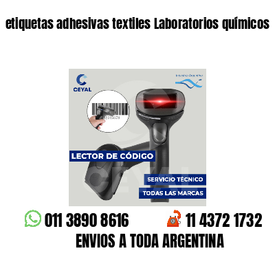 etiquetas adhesivas textiles Laboratorios químicos