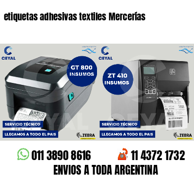 etiquetas adhesivas textiles Mercerías