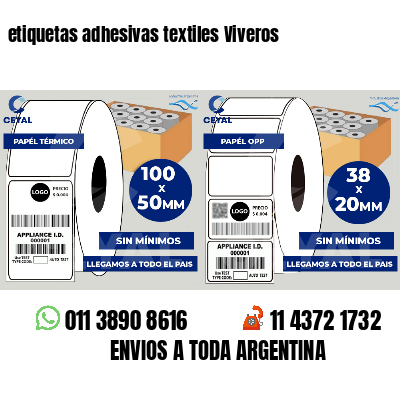 etiquetas adhesivas textiles Viveros